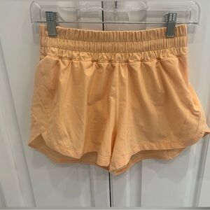 Lululemon high rise track that 3 inch shorts